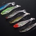 thumbnail image 6 of Fishing Jig Head Swim Shad Lures, 6Pcs Soft Fishing Lures Swim Baits with Sharp Hook for Bass Pre-Rigged Swimbaits with Spinner Paddle Tail for Saltwater Freshwater Trout Pike Walleye, 6 of 9