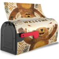 thumbnail image 3 of Brown Bear Mailbox Cover Mailbox Wraps, Waterproof Mailbox Covers Magnetic Post Box Cover Standard Size 21"X 18" Garden Yard Outside Farmhouse Home Decor, 3 of 6