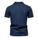 thumbnail image 3 of Blusa y camisa de manga corta con cuello vuelto para hombre, de verano, de color liso, con solapa, informal, de manga corta, 3 of 6