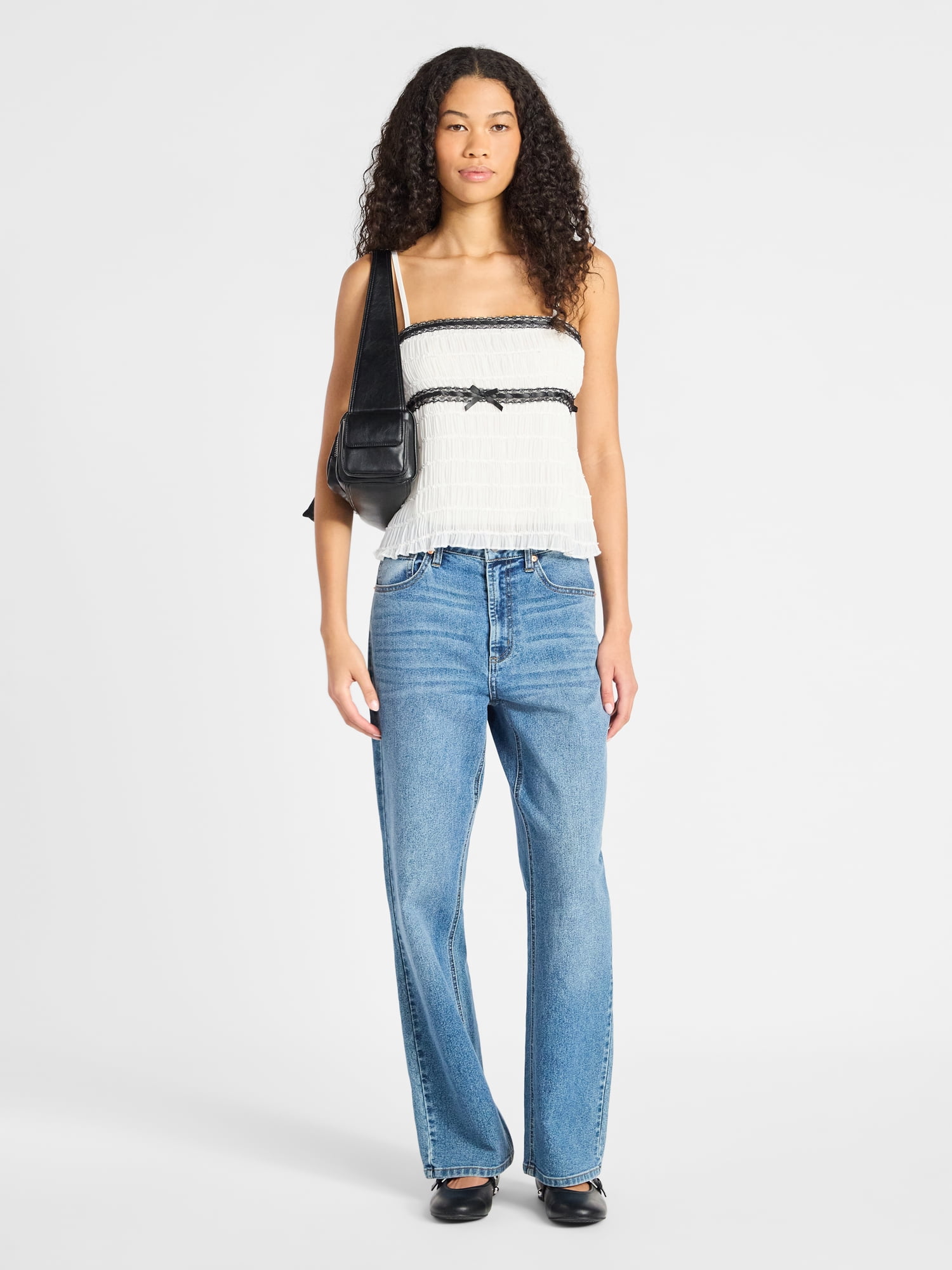 No Boundaries Ruched Chiffon Babydoll Cami, Women's - Walmart.com