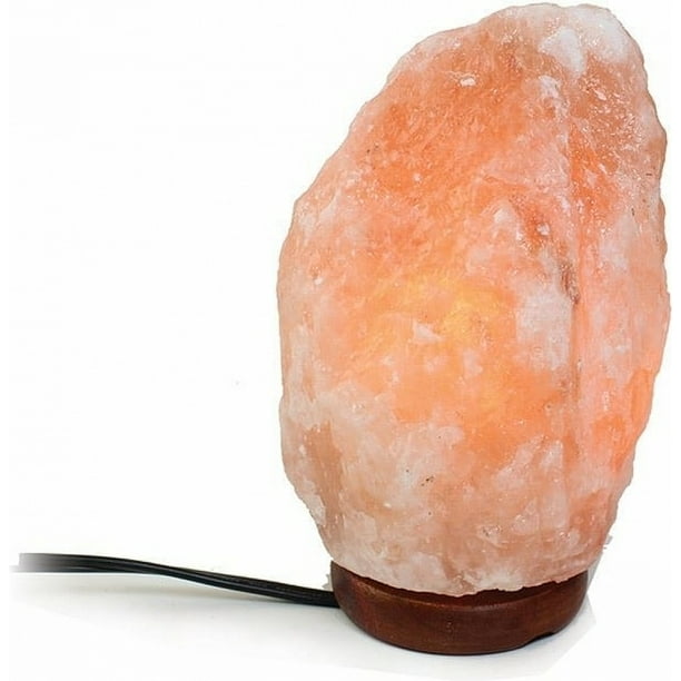 Himalayan Salt Crystal Lamp [Orange 8"H x 5"W]