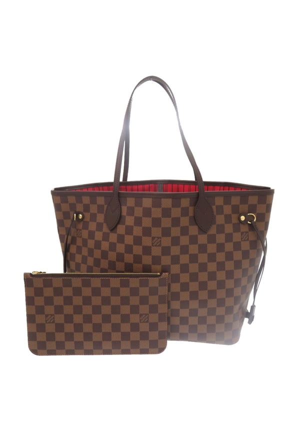 Pre-Owned Unused Louis Vuitton Neverfull MM Damier N40599 Brown Tote Bag LV 0583