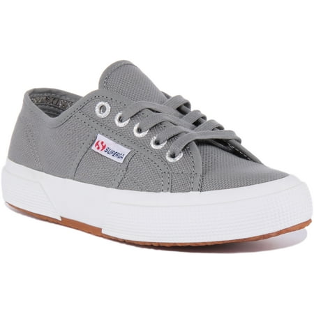 

Superga 2750 Cotu Women s Classic Lace Up Canvas Sneakers In Grey Size 6.5M/8F