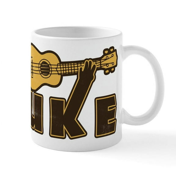 CafePress - Uke - 11 oz Ceramic Mug - Novelty Coffee Tea Cup