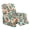 Art Boho Flower Leaf, variant on FKELYI Halloween Pumpkin Human Skeleton Star Print Recliner Slipcover Stretchy Reclining Chair Cover with Pocket Non-Slip Sofa Couch Covers 4 Pcs Furniture Protector