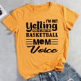thumbnail image 1 of no grito esto solo mi baloncesto mamá voz camiseta camiseta Amarillo mostaza L FLhrweasw  Para estrenar, 1 of 1