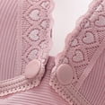 thumbnail image 5 of Fatuov Womens No Underwire Bra Push Up Comfortable Front Closure Bra for Lounge Breathable Full Coverage Light Support Bra, One-Handed Use, Underwear 44A, 5 of 5