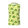 thumbnail image 6 of Lsque Funny Frogs Print Men's Cotton Blend Sleeveless Muscle Shirts (S-3XL)- Moisture Wicking, Odor Protection, UPF 30+,Large, 6 of 8