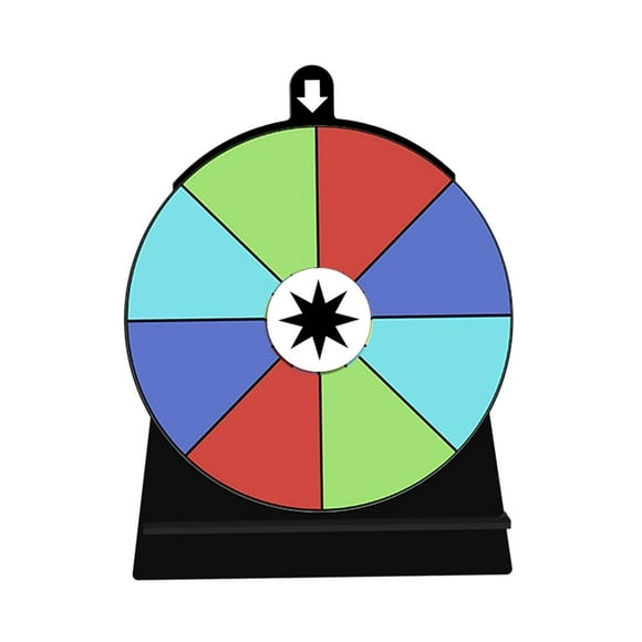 Color Rotating Wheel Editable Acrylic Drinking Game for Shops Pub Show 8 Slots