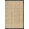 thumbnail image 2 of Safavieh Natural Fiber Collection NF114E Border Basketweave Seagrass Area Rug, 5' x 8', Blue, 2 of 5