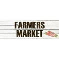 thumbnail image 2 of Kimberly, Allen 24x11 White Modern Wood Framed Museum Art Print Titled - Farmers Market 1, 2 of 4