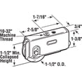 thumbnail image 2 of Roller Assembly Prime-Line, 1,5 cm de profundidad x 0,8 cm de largo, acero, paquete de 1, 2 of 2