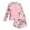 G-Pink, variant on Rhuody Girl Swimsuit 9-10 Years Long Sleeve Two Piece Swimwear Rash Guard Youth Surfing Diving Classic Bathing Suit Mint Green