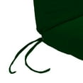 thumbnail image 3 of Jordan Manufacturing 37" x 19" Forest Green Solid Rectangular Outdoor Chair Cushion with Ties, 3 of 9