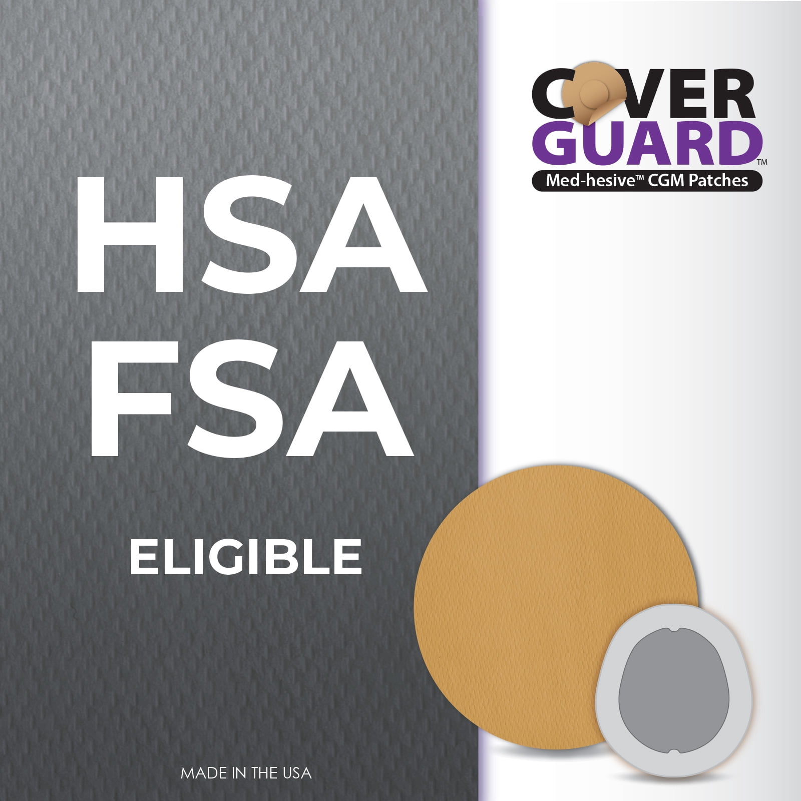 CoverGuard Overpatches for Dexcom G7 | 25 Ct Tan | Premium Waterproof CGM Covers | Latex-Free | Anti-Fray | Easy Application & Removal | Sensor Protection
