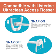 VINSULLA Ultraclean Access Flosser Refill Heads , Mint, Shred Resistant, 120 Count