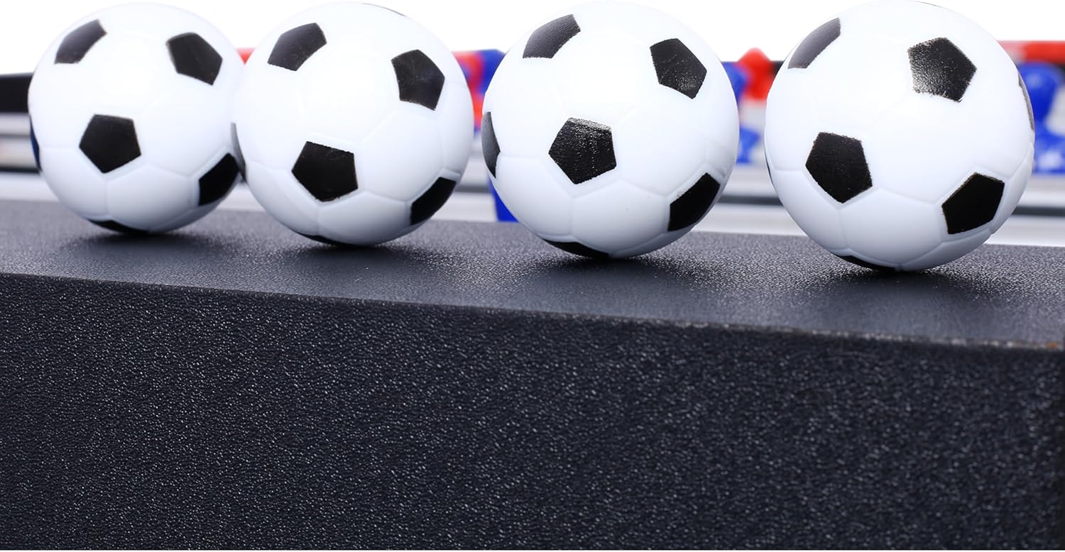 Rugerasy 54Inch Foosball Table,Soccer Game Table with Analog Scoring and Free Accessories,Competition Sized Football Arcade for Adults,Indoor Game Room Sport,Black