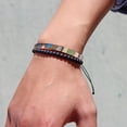 thumbnail image 4 of Juego de 2 pulseras surfistas bohemias, pulsera de cuentas hecha a mano y pulsera de tela bohemia, pulseras impermeables estilo hippie étnico, pulseras deportivas para mujer al aire libre, pulseras, 4 of 7