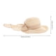 thumbnail image 4 of KAKOWELY 1 sombrero de playa grande de paja con lazo decorativo para mujer., 4 of 5