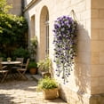 thumbnail image 4 of Rattan Basket Artificial Bougainvillea Wall Hangings, Full Bloom Silk Flower Suspended Ornament for Wedding Hall Ceiling, Interior Wall and Indoor Wedding Venue Space Styling Decoration, 4 of 6