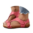 thumbnail image 3 of Fukaraa Women's Arch Support Sandals Orthotic Slip-On Adjustable Open Toe Casual Beach, 3 of 5