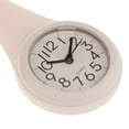 thumbnail image 4 of Reloj de pared analógico redondo de 4'' para baño, resistente al vapor, con ventosa para ducha. Blanco, 4 of 9