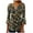 Multicolor Plus Size Blouse for Women_i, variant on CYMMPU 3/4 Sleeve Button V Neck Flare Sleeve Blouses for Women Dressy Casual Fall Trendy Shirts Spring Tunic Tops Loose Fit Floral Printed Empire Waist A Line T-Shirts L