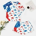 thumbnail image 4 of 4th of July Print Women'S Pajamas Set Summer Sleepwear Sets 2 Piece Lounge Set, 4 of 7