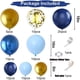 thumbnail image 3 of Kit de guirnalda de globos metálicos azules, globo de confeti dorado, arco, decoración de fiesta de cumpleaños, aniversario de boda para niños, Baby Shower para niños JAMW Sencillez, 3 of 5