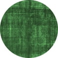 thumbnail image 1 of Ahgly Company Indoor Round Oriental Emerald Green Industrial Area Rugs, 6' Round, 1 of 4