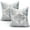 Blue White Ethnic Pattern, variant on Boho Pillow Covers 18x18 Inch Set of 2 Blue Orange Throw Pillows Vintage Ethnic Bohemian Coral Floral Print Decorative Pillowcase Farmhouse Linen Cushion Cover for Home Sofa Bedroom