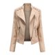 thumbnail image 1 of Pntutb Mujeres Señoras Solapa Motor Chaqueta Abrigo Cremallera Biker Short Punk Cropped Tops Liquidación Pntutb Pntutb-3323, 1 of 6
