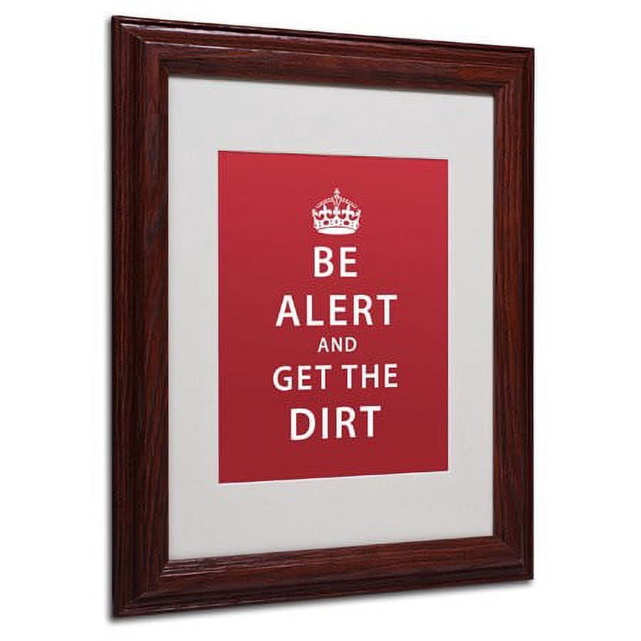 Trademark Fine Art "Alert Dirt Marooned" Canvas Art by Megan Romo, Wood Frame