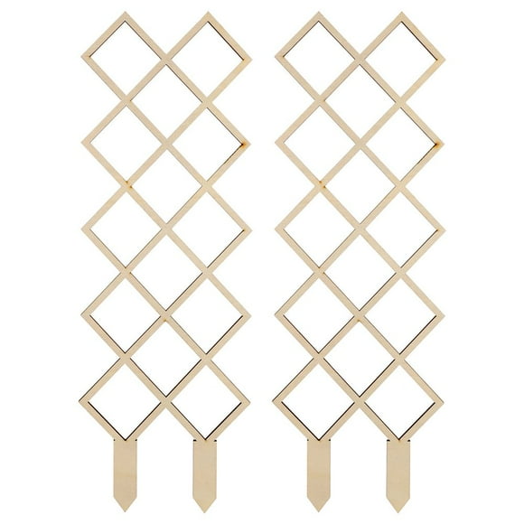 LNGOOR 2pcs Wooden Trellis Plant Trellis Garden Trellis Plants Climbing Wooden Plant Trellis Frame