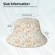 thumbnail image 3 of Fotbe Floral1 Sombrero Tipo Pescador con Estampado – Sombrero de Sol de Algodón de Moda para Playa, Golf, Pesca, 3 of 6