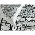 thumbnail image 4 of Ambesonne Folk Quilted Bedspread Set 3 Pcs, Monochrome Butterfly Graphic, Queen Size, White and Black, 4 of 5