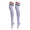 White with Colorful Stripe, variant on Milaget Female Stripes Over Knee High Socks Stockings Long Casual Socks White with Black Stripe