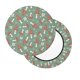 thumbnail image 2 of Disketp Retro Hippie Groovy Mushroom Funda Redonda para Taburete, Funda de Cojín para Silla de Bar Suave y Elástica-13 inch, 2 of 7