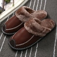 thumbnail image 4 of Minnieouse Zapatillas de casa, suministros de invierno, zapatos cálidos, accesorios impermeables para el hogar, calentador para hombre, mujer, Calzado Marrón claro 28 (41-42), 4 of 6