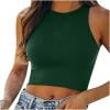 thumbnail image 1 of Débardeurs pour Femmes Athletic Works Sexy Décontracté Sans Manches Col Rond Hauts Blouse Crop Top, 1 of 1