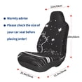 thumbnail image 3 of Wukai Star Gazing Cat Illustration Full Set Car Seat Covers with Soft Padding Universal Auto Front Seats Protector and Cushion Mat, 3 of 5