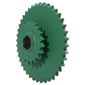 - John Deere Round Baler Lower Drive Roll Double Sprocket 20/40 Tooth Part No: A-AE39652