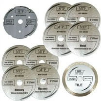 MTP Assort 3" Wood Plastic Metal Masonry Cutting Wheel For Dremel SM510C Saw Max Milwaukee Ryobi Cut-off