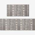 thumbnail image 2 of Kitchen Rugs and Mats Sets, 2 Pieces Narrow Kitchen Runner Rug Non Slip Washable Kitchen Rug for Floor Bathroom Rugs,Kitchen,Hallway,Office,Sink,Laundry,Grey, 2 of 6