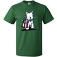 thumbnail image 3 of Inktastic Us Flag Westie T-Shirt, 3 of 5