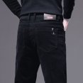 thumbnail image 1 of Pantalones casuales de pana para hombre, primavera y otoño de 2023, pierna recta, corte holgado, pantalones largos de terciopelo gruesos y cálidos para jóvenes, para invierno, 1 of 4