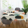 thumbnail image 3 of Yayeee Tablecloths 54" x 72" Rectangle Wrinkle Resistant Party Table Cover, Simple Clouds, 3 of 8