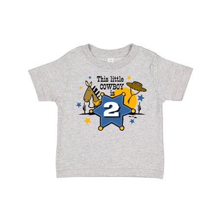 

Inktastic Little Cowboy 2nd Birthday Gift Toddler Boy Girl T-Shirt