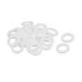 thumbnail image 5 of 19mmx12mmx2mm Round Shaped Flat Washer Gasket Ring White 30pcs, 5 of 5