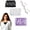 Black White Purple, variant on Lady Lace Wearable Mock Camisole Bra Insert Overlay Modesty Panel Vest Can be Used with Breast Pads